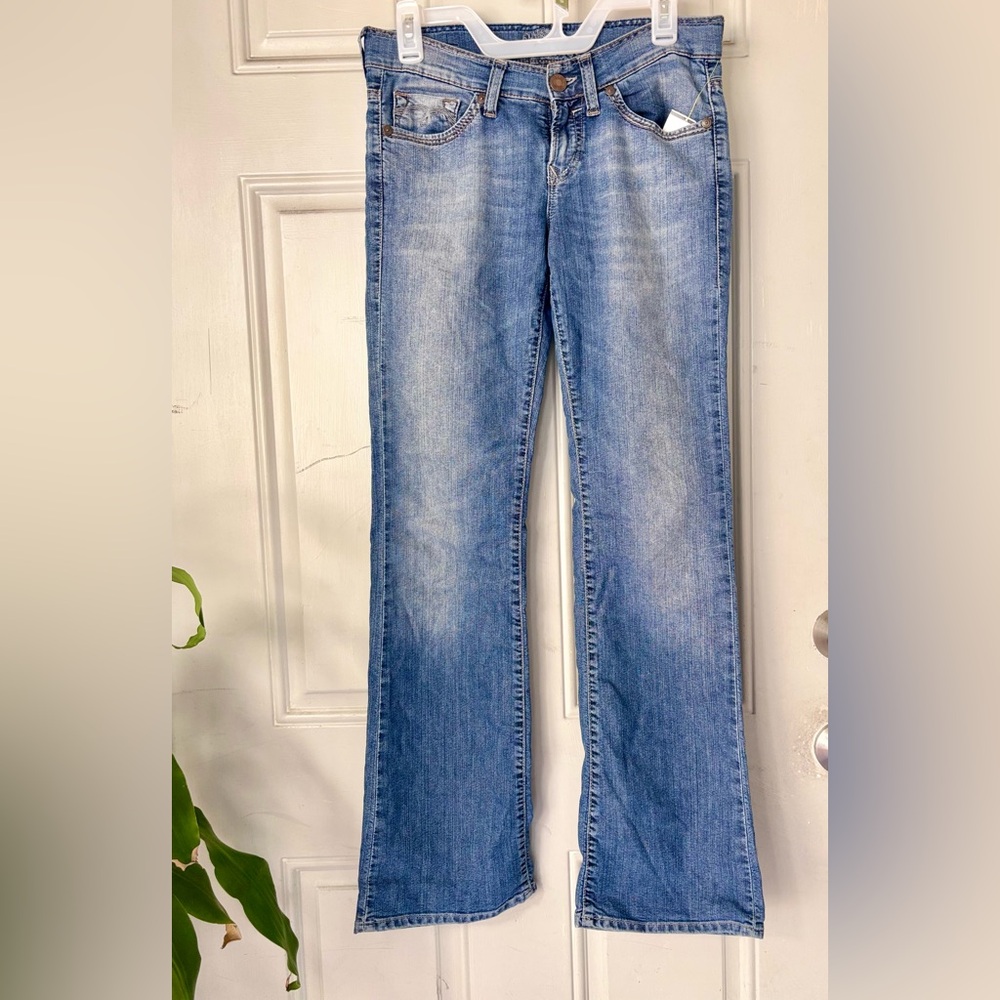 Mavi Zoe women’s Bootcut Jeans Medium Blue Denim Low Rise Size 27 - Picture 2 of 12